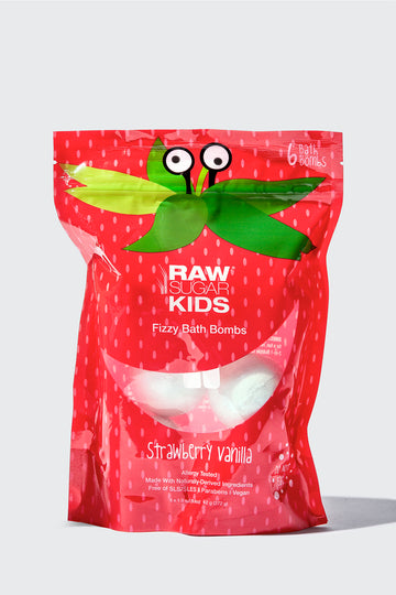 Kids' 2-in-1 Bubble Bath + Body Wash | Strawberry Vanilla | 12 fl oz – Raw  Sugar