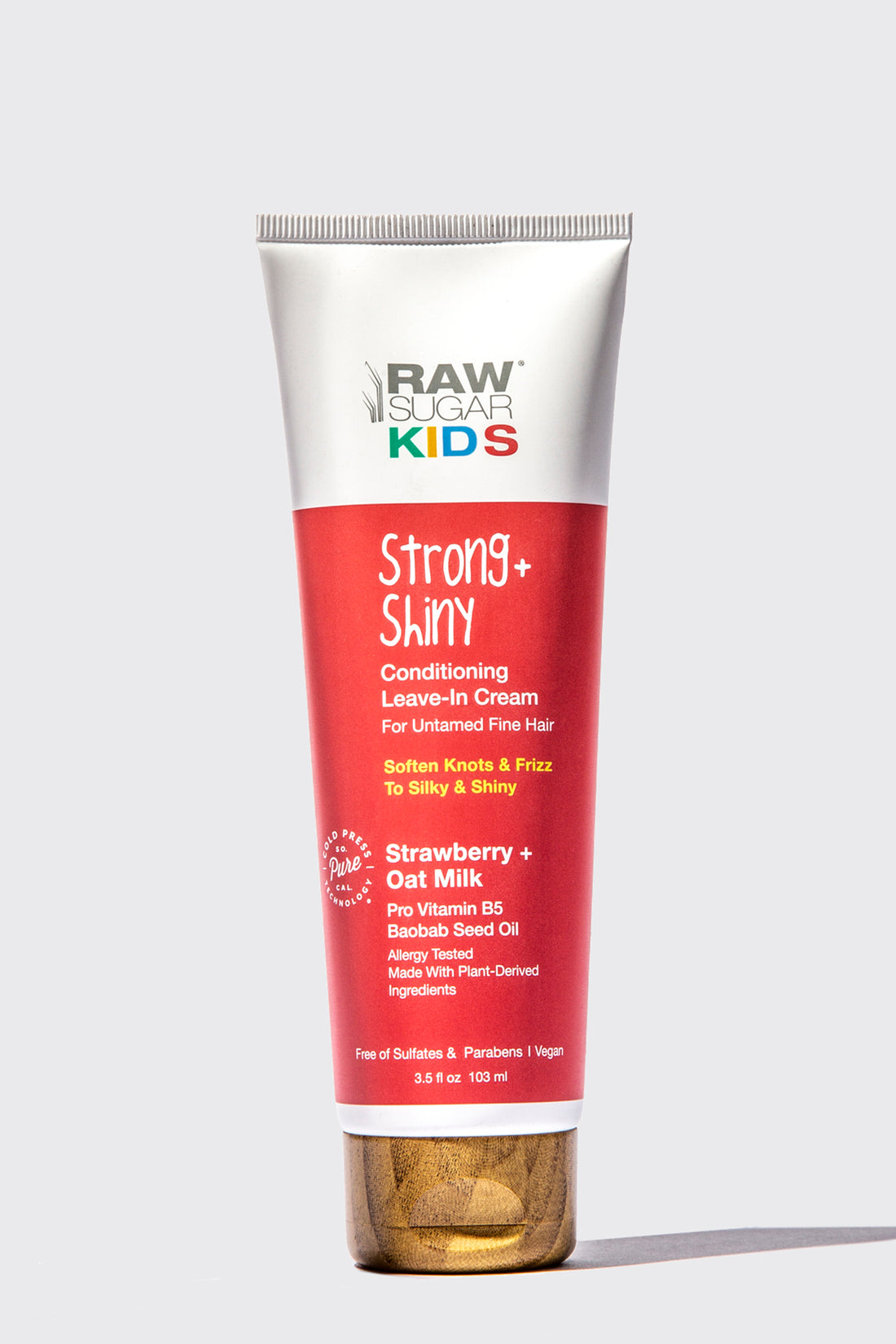 Kids Strong + Shiny Leave-In Conditioning Cream 3.3 oz | Strawberry + Oak Milk