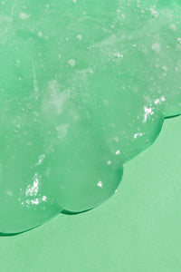 goo on green background