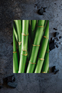 Bamboo stalks and Charcoal