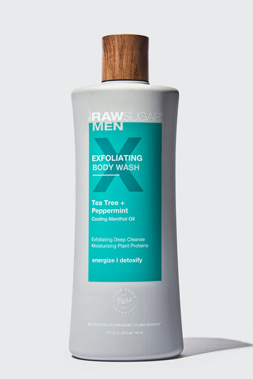 Men's Exfoliating Body Wash 25 oz | Tea Tree + Peppermint